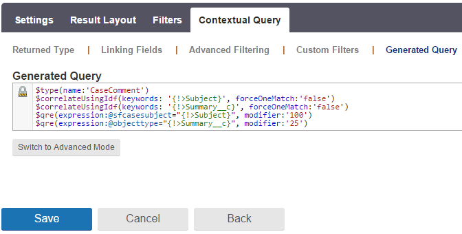Generated Contextual Query